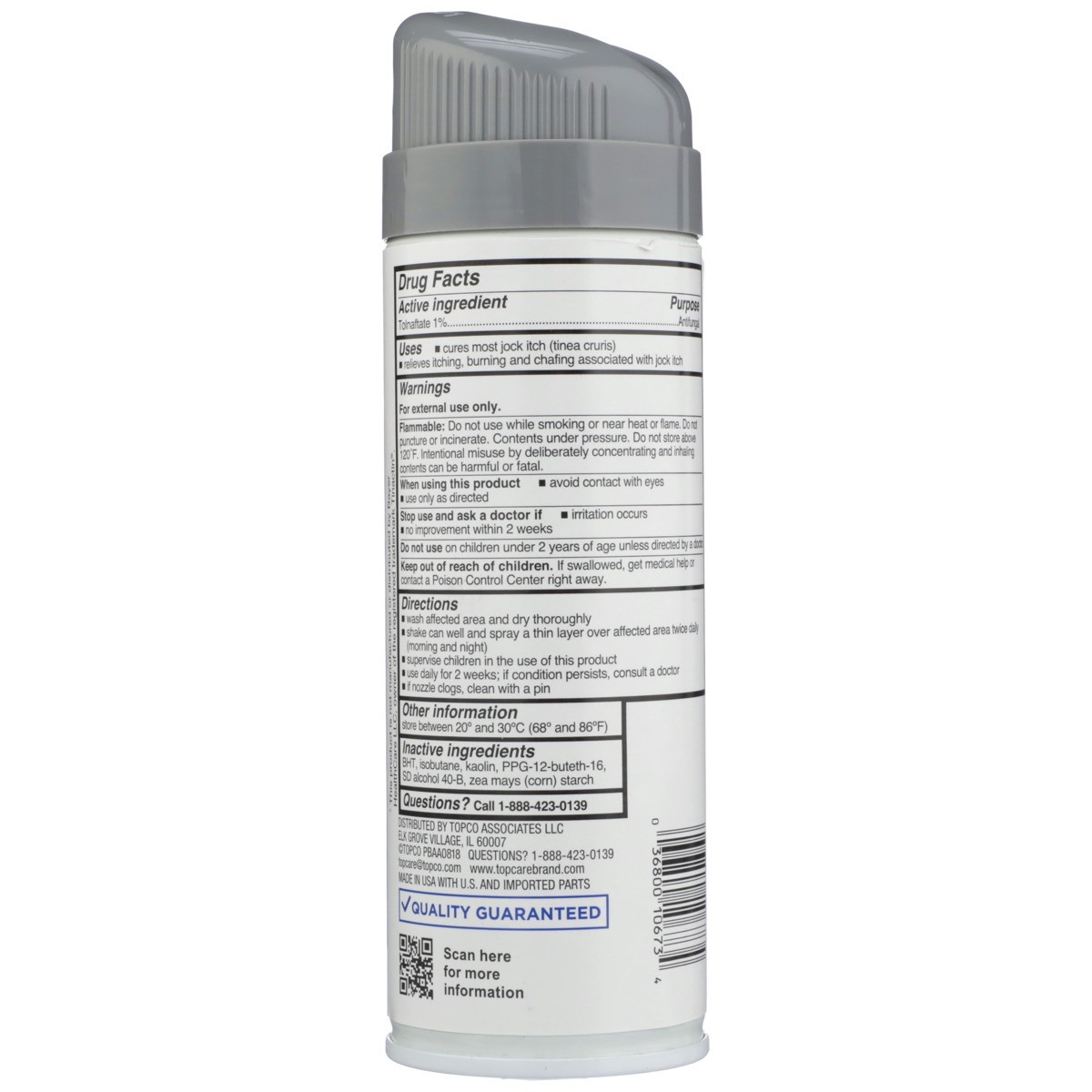 slide 7 of 12, TopCare Health Jock Itch Medicated Powder Spray 4.6 oz, 4.6 oz