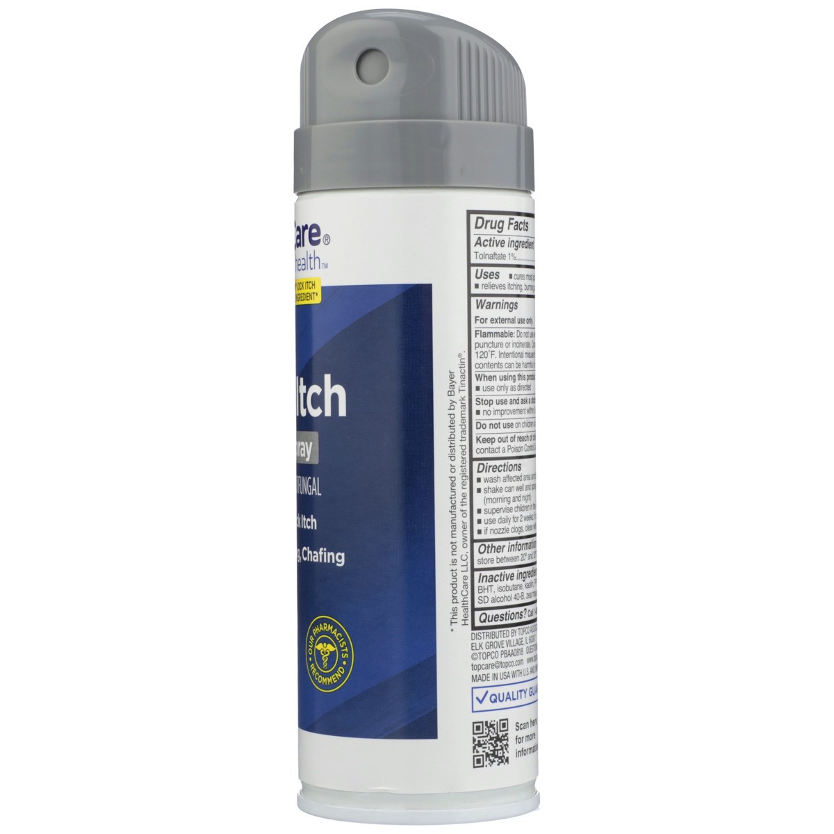 slide 4 of 12, TopCare Health Jock Itch Medicated Powder Spray 4.6 oz, 4.6 oz