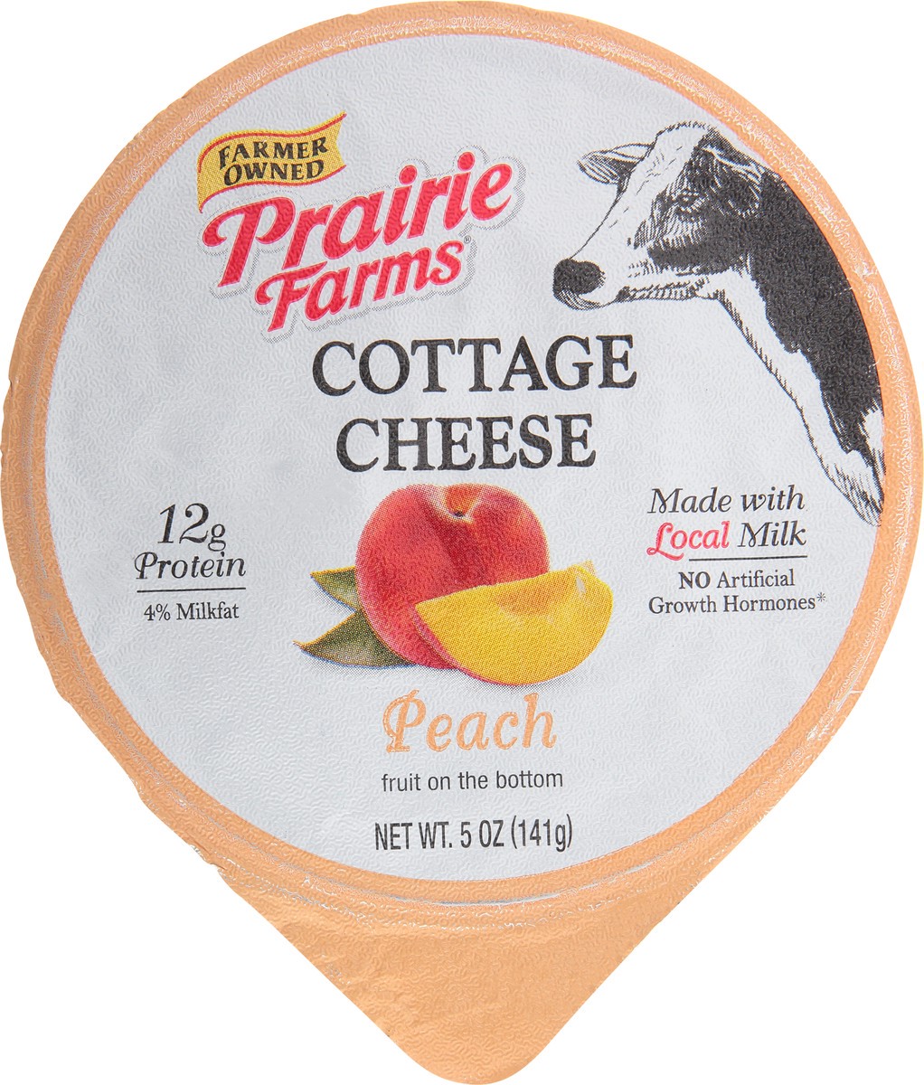 slide 5 of 12, Prairie Farms 4% Milkfat Peach Cottage Cheese 5 oz, 5 oz