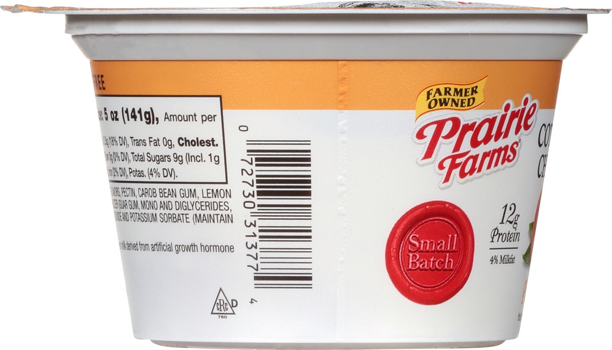 slide 11 of 12, Prairie Farms 4% Milkfat Peach Cottage Cheese 5 oz, 5 oz