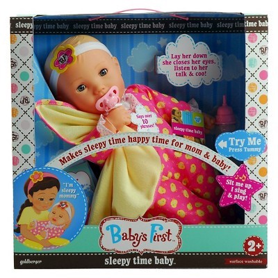 slide 1 of 1, Baby's First Sleepy Time Baby Doll, 1 ct