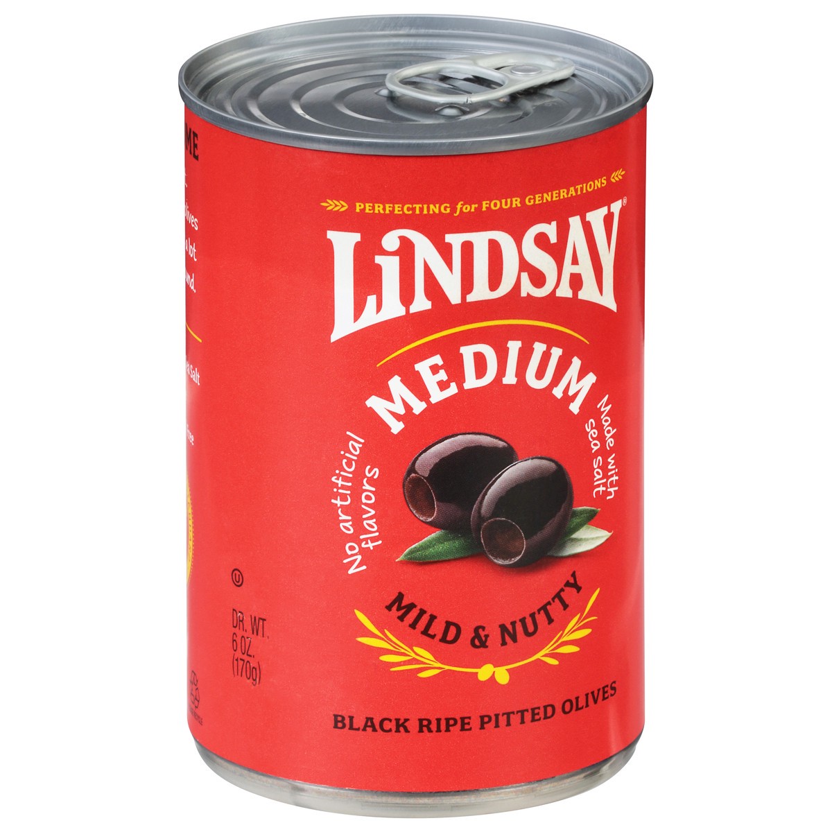 slide 2 of 9, Lindsay Medium Black Ripe Pitted Olives 6oz Can, 6 oz