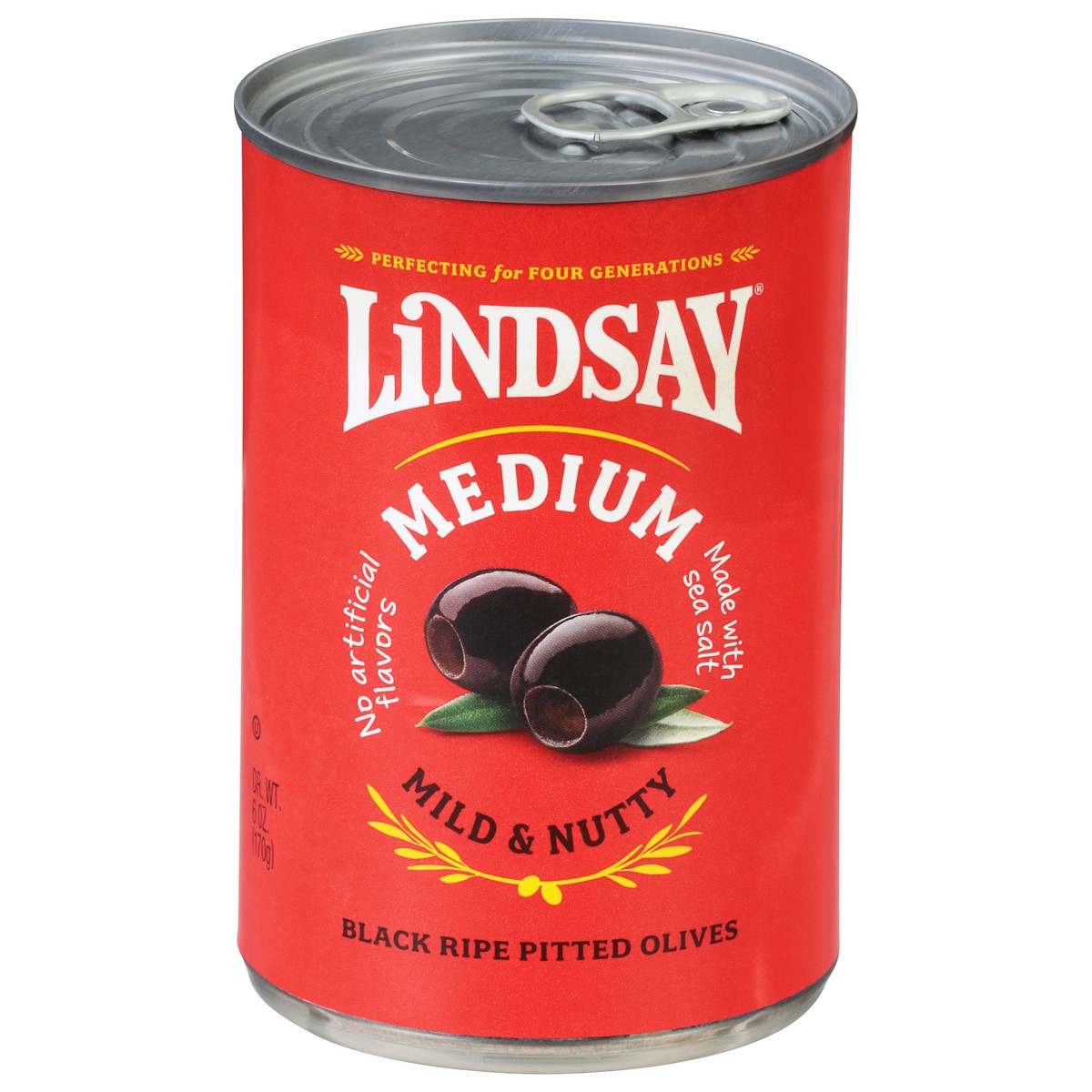 slide 1 of 9, Lindsay Medium Black Ripe Pitted Olives 6oz Can, 6 oz