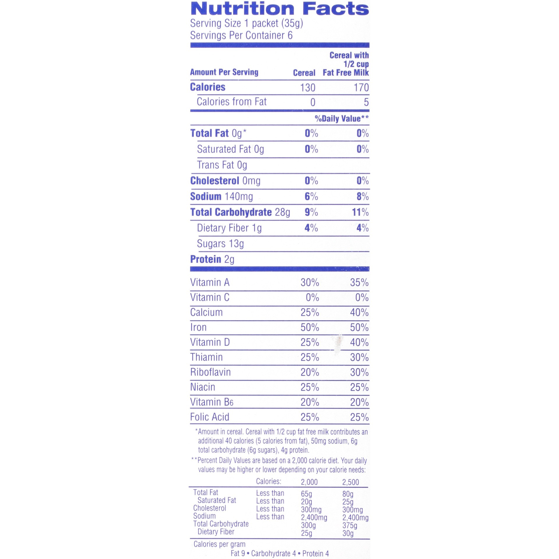 slide 2 of 8, Cream of Wheat Instant Maple Brown Sugar Hot Cereal 6 - 1.23 oz Packets, 6 ct