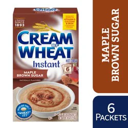Cream of Wheat Instant Maple Brown Sugar Hot Cereal 6 - 1.23 oz Packets