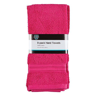 slide 1 of 1, All About U Hand Towel Magenta, 2 ct