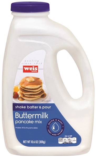 slide 1 of 6, Weis Quality Buttermilk Pancake and Waffle Mix, 10.6 oz