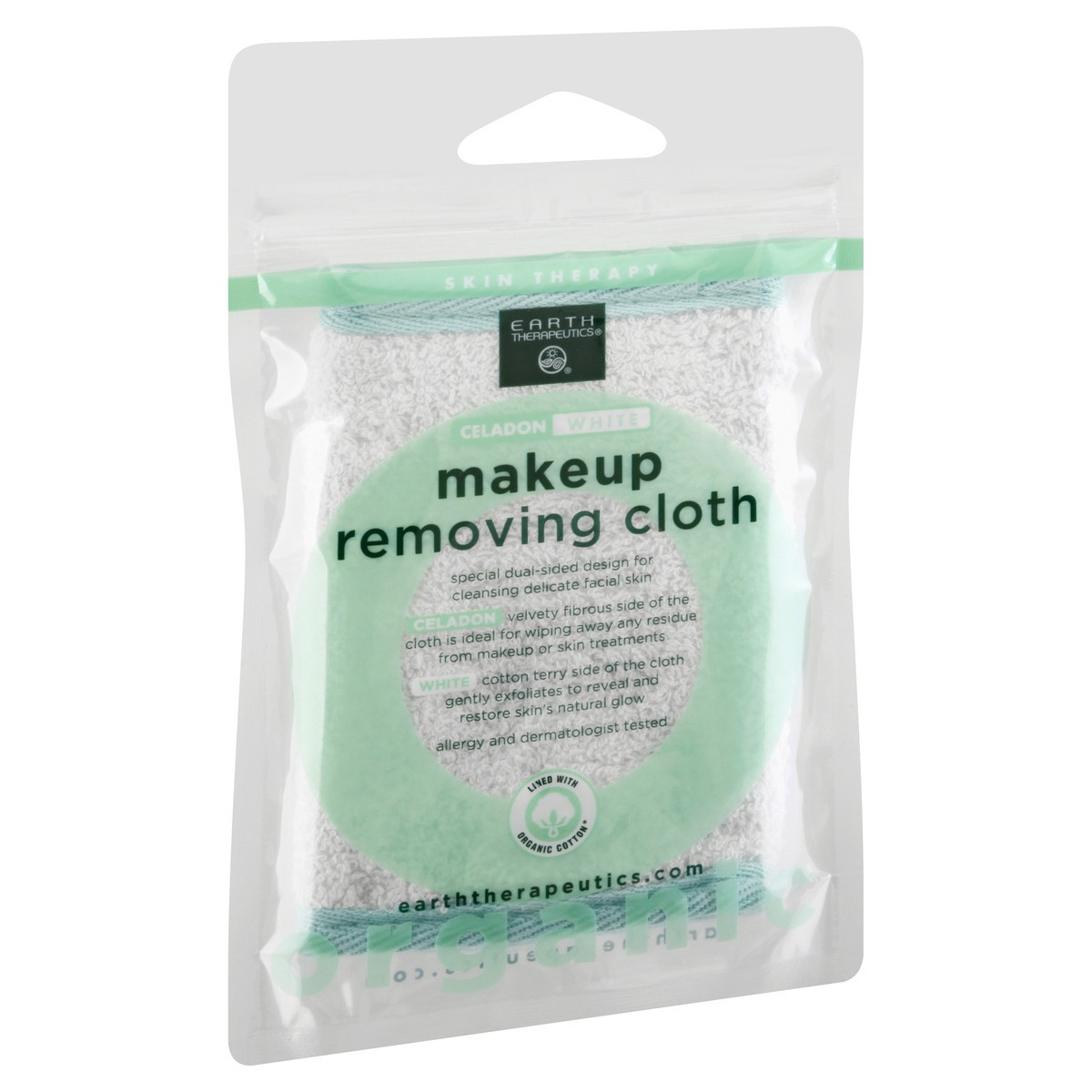 slide 8 of 11, Earth Therapeutics Organic Cotton Makeup Removing Cloth, 1 ct