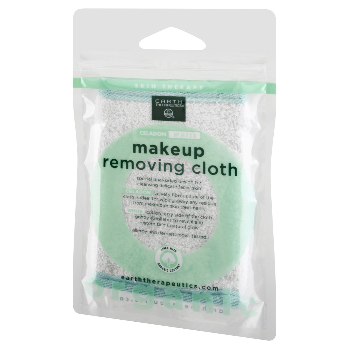 slide 7 of 11, Earth Therapeutics Organic Cotton Makeup Removing Cloth, 1 ct