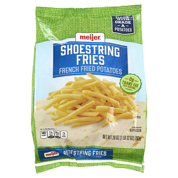 slide 1 of 13, Meijer Shoestring Fries, 28 oz