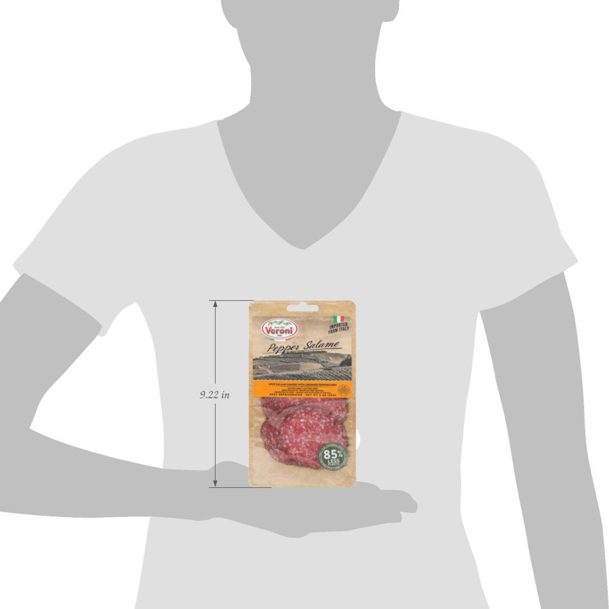 slide 10 of 15, Veroni Sli Pepper Salame, 3 oz