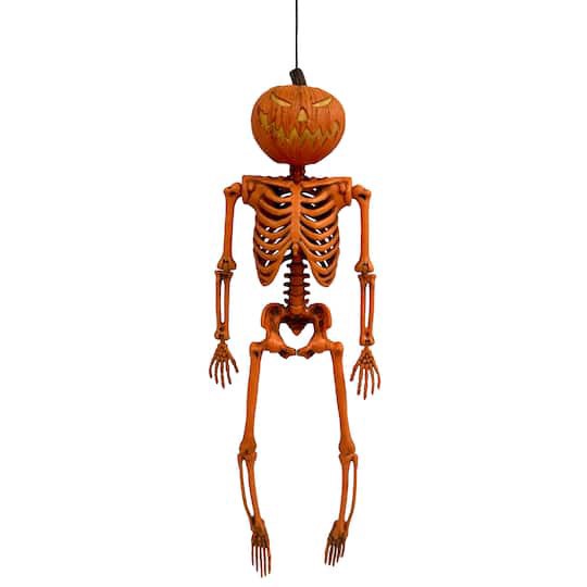 slide 1 of 1, 8" Jack-O'-Lantern Man Skeleton By Ashland, 8 in