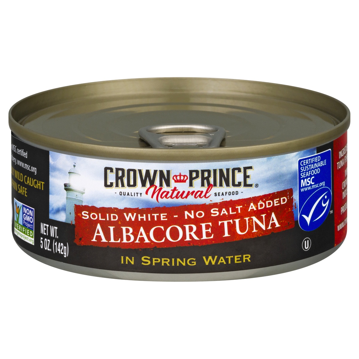 slide 1 of 1, Crown Prince Natural Albacore Tuna in Spring Water, 5 oz