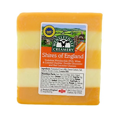 slide 1 of 1, Wensleydale Creamery Shires of England Half Wheel Cheese, per lb