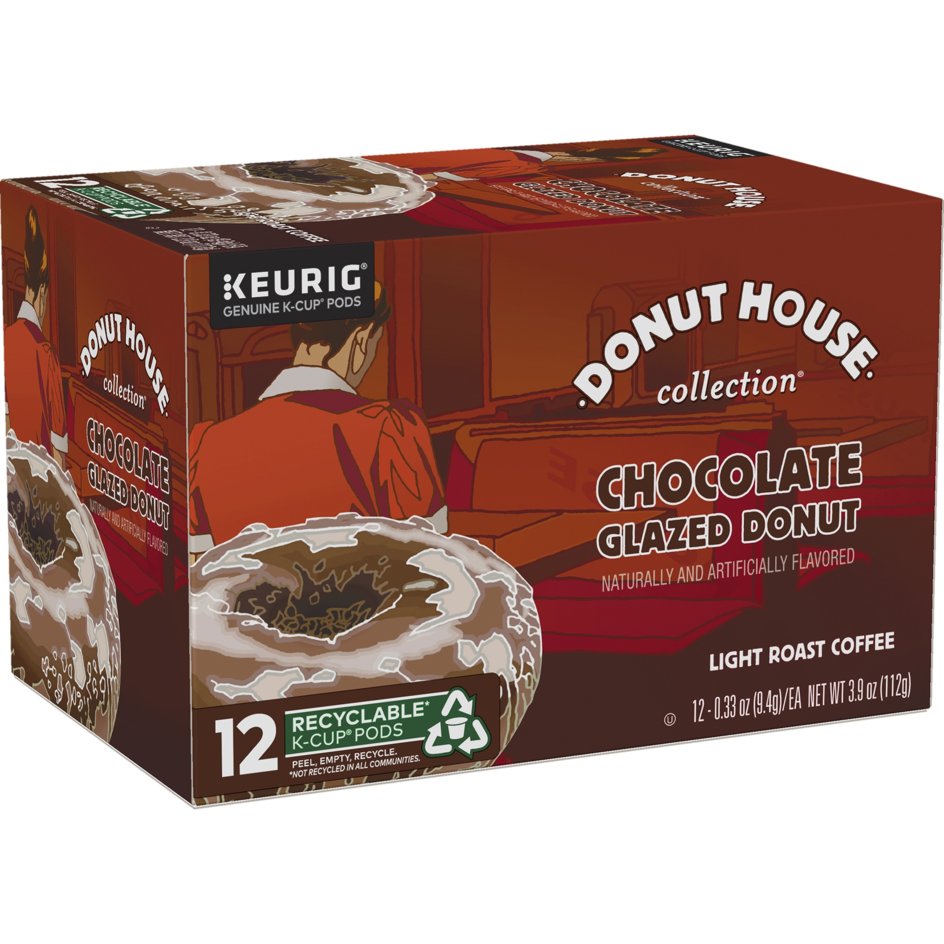 Donut House Chocolate Glazed Donut 