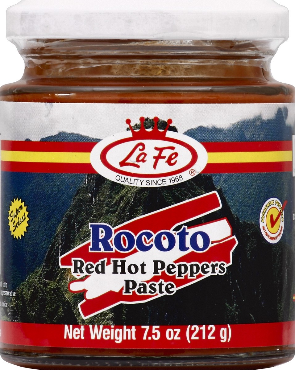 slide 2 of 2, La Fe Red Hot Peppers Paste 7.5 oz, 8 oz