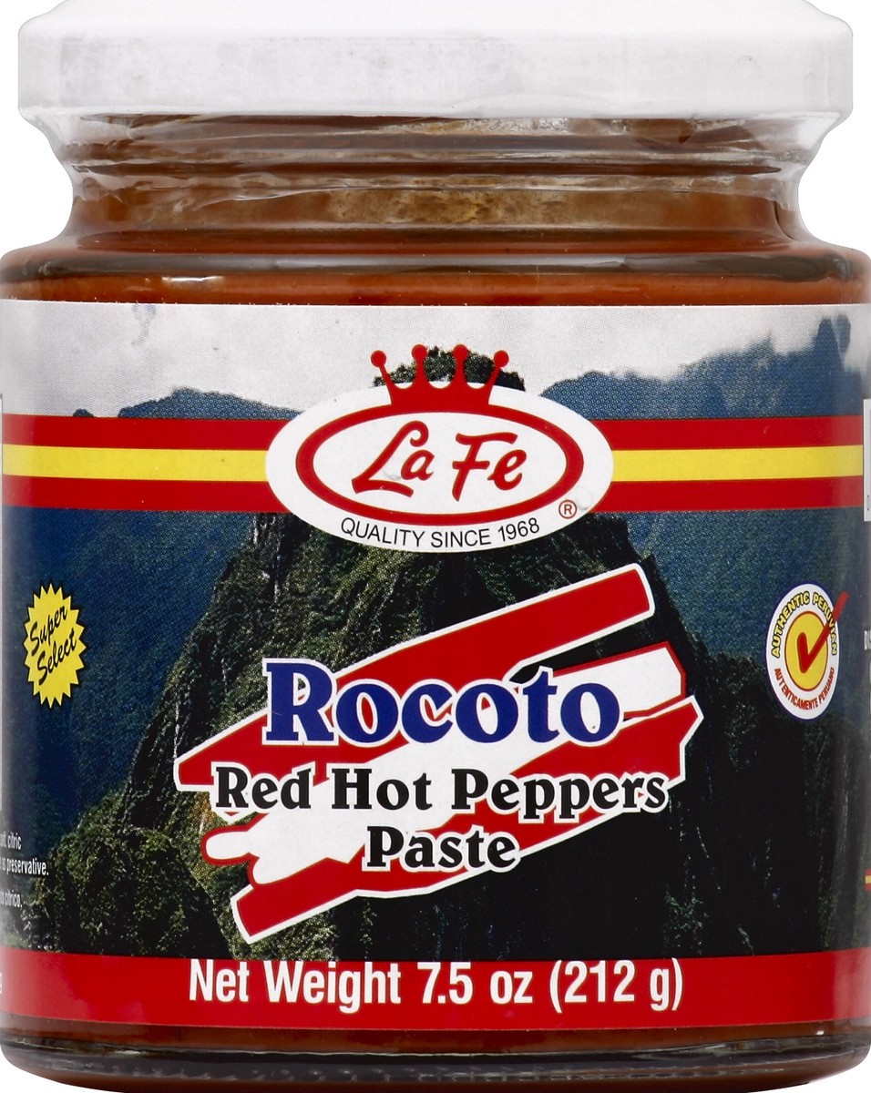 slide 1 of 2, La Fe Red Hot Peppers Paste 7.5 oz, 8 oz