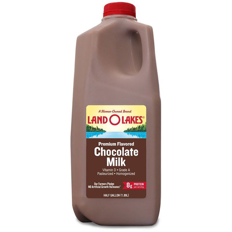 slide 1 of 2, Prairie Farms Land O Lakes Whole Chocolate Milk - 0.5gal, 1/2 gal