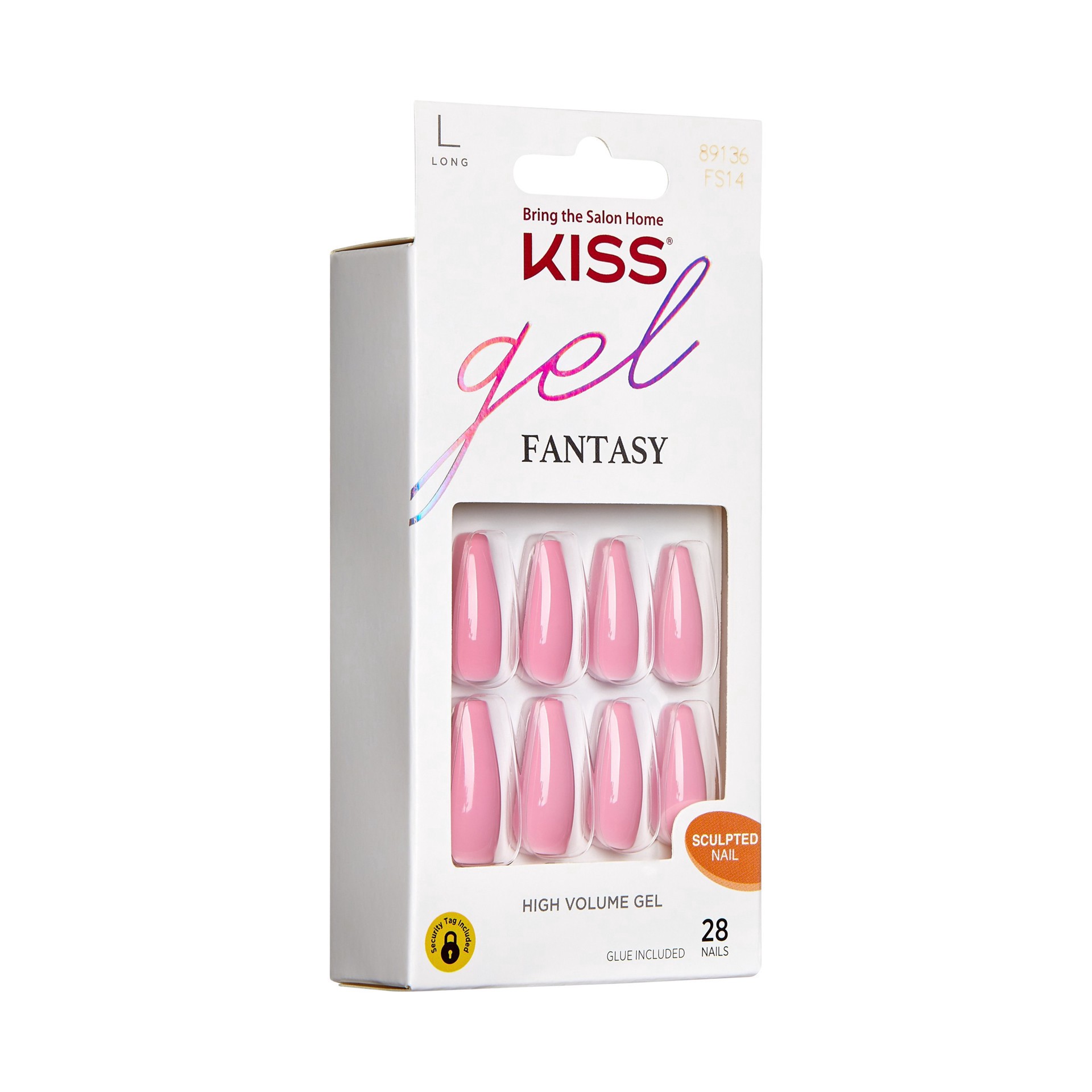 slide 2 of 7, Kiss Gel Fantasy High Volume Sculpted Nails Long 1 kit, 1 kit