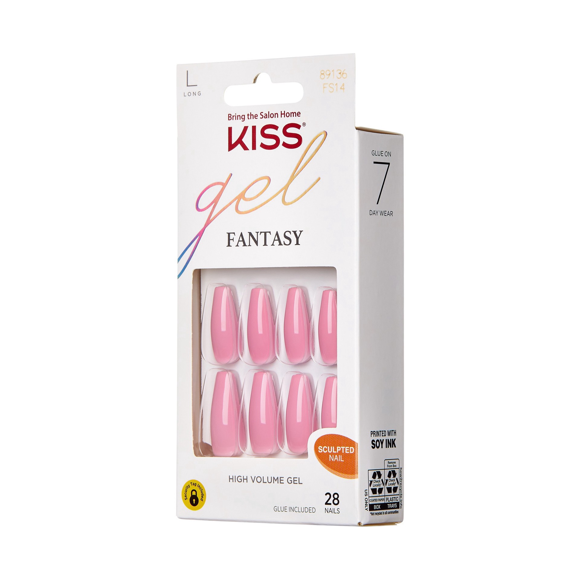 slide 5 of 7, Kiss Gel Fantasy High Volume Sculpted Nails Long 1 kit, 1 kit
