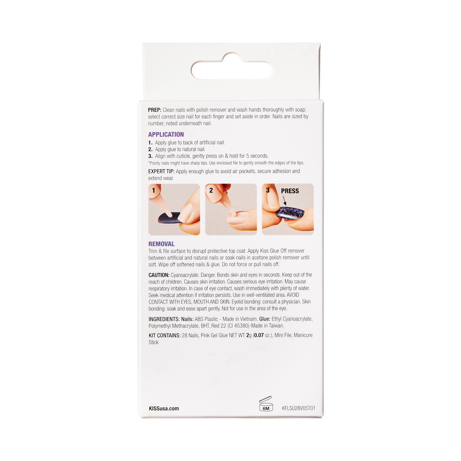 slide 6 of 7, Kiss Gel Fantasy High Volume Sculpted Nails Long 1 kit, 1 kit