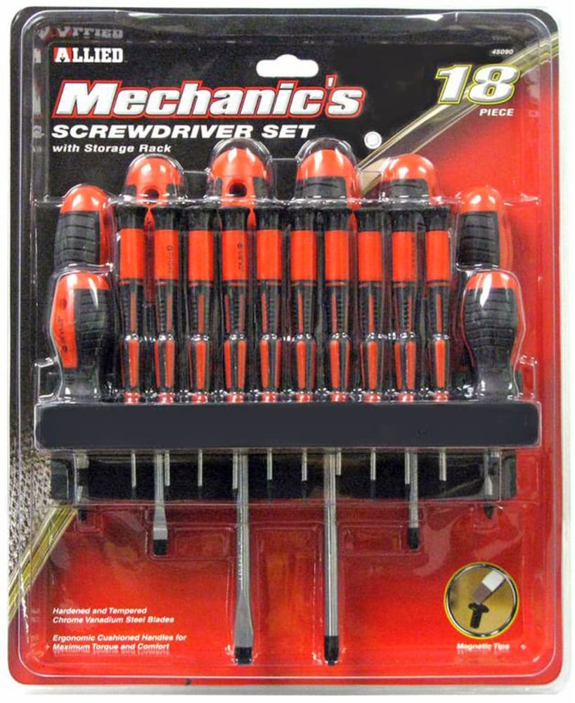 slide 1 of 1, Allied 18-Piece Screwdriver Set, 18 ct