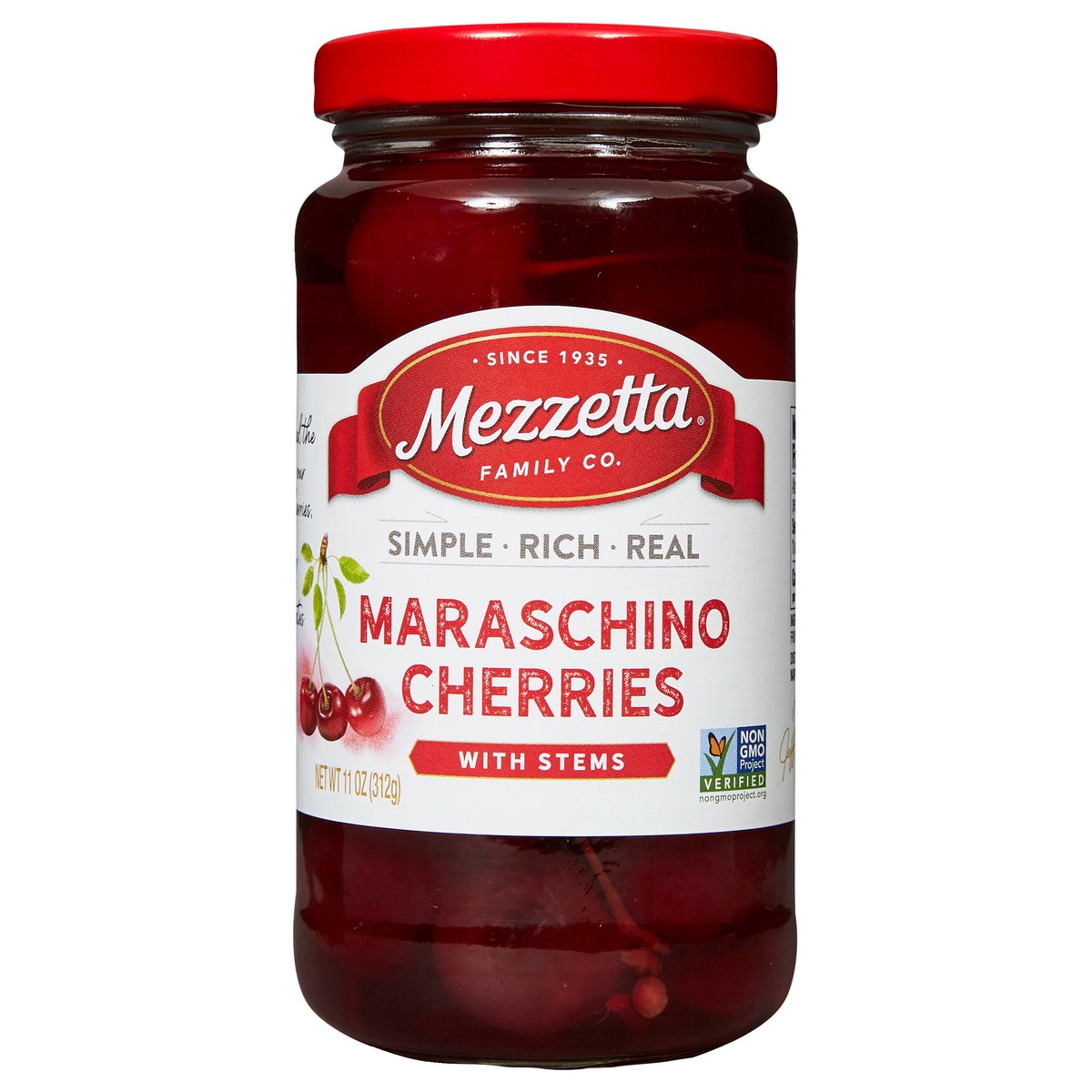 slide 1 of 7, Mezzetta Maraschino Cherries With Stems, 11 oz, 11 oz