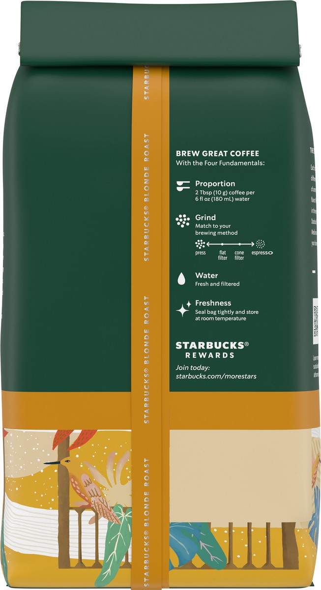 slide 12 of 15, Starbucks Blonde Roast Whole Bean Coffee — Veranda Blend — 100% Arabica — 1 bag (12 oz.), 12 oz