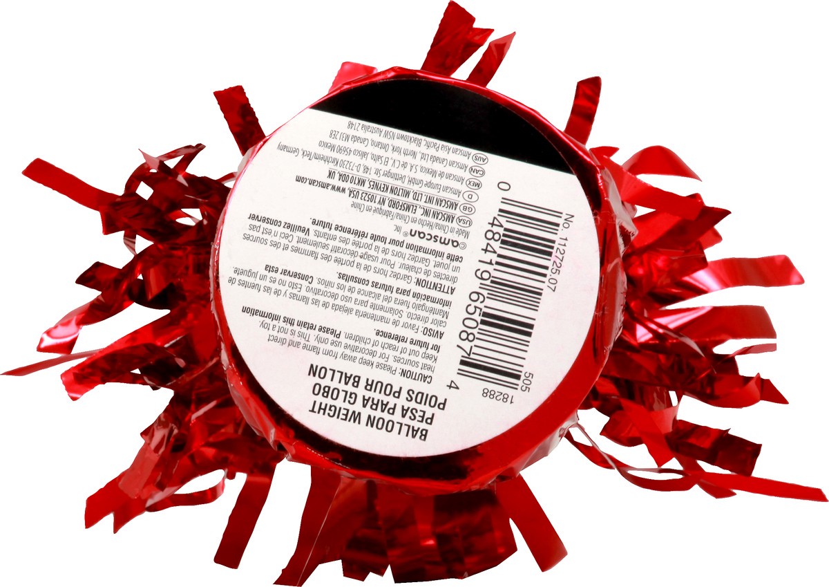 slide 6 of 7, Amscan Red Foil Weight 12Pk, 1 ct