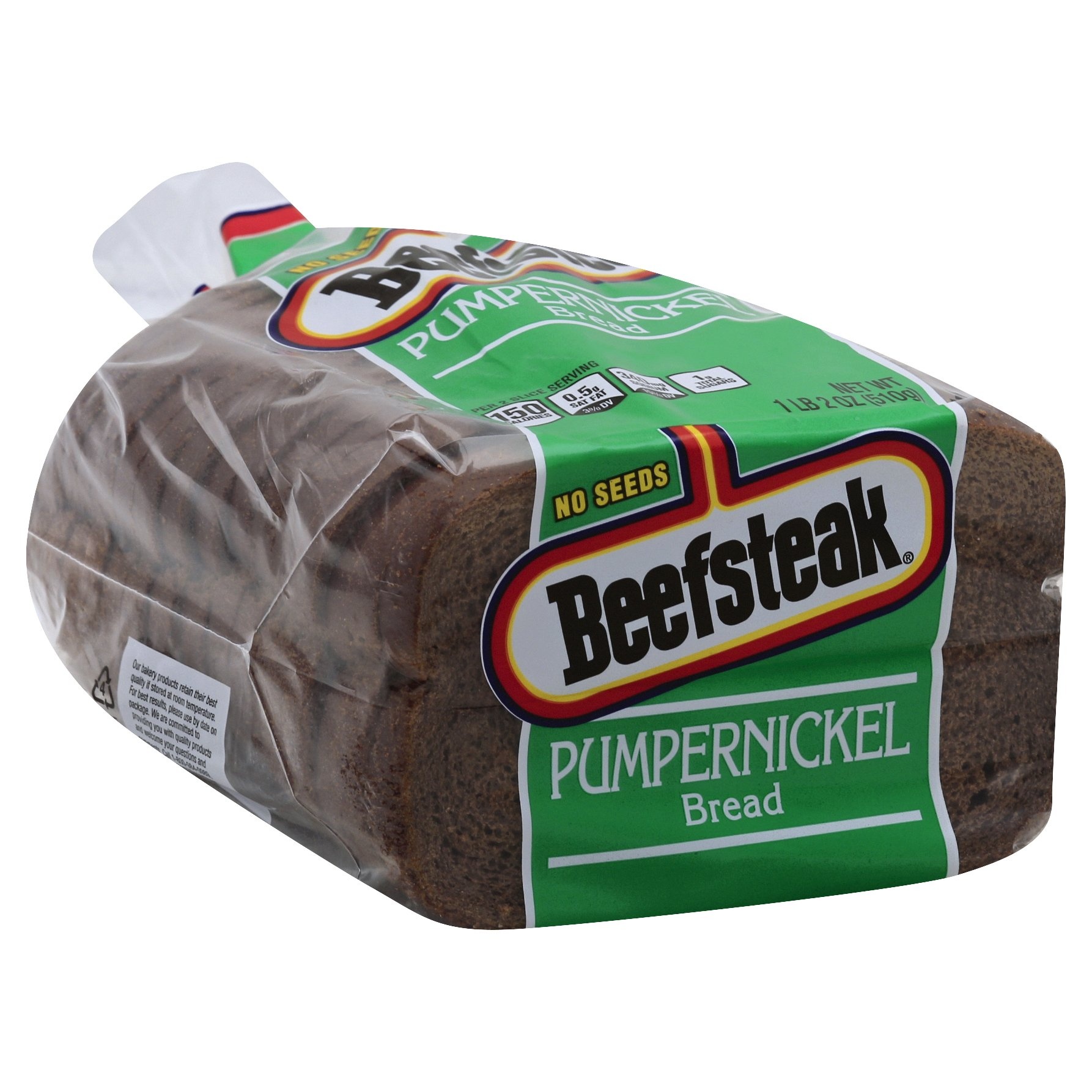 slide 1 of 1, Beefsteak Pumpernickel Bread, 1 lb 2 oz