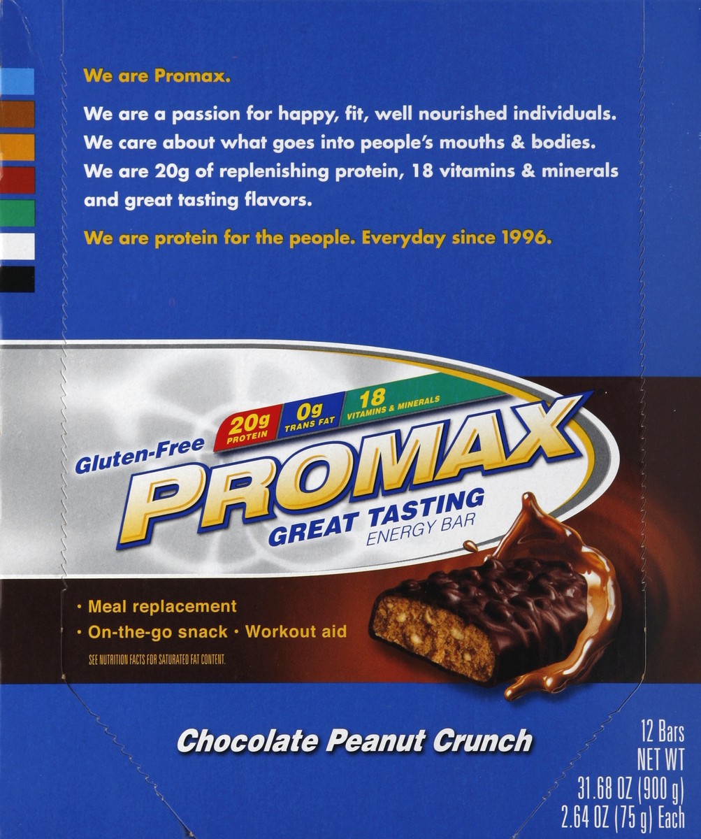 slide 2 of 5, Promax Energy Bar 12 ea, 12 ct