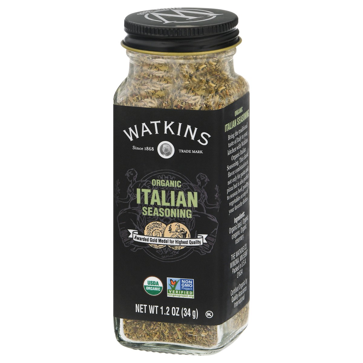 slide 4 of 11, Watkins Italian Seasoning Organic, 1.2 oz