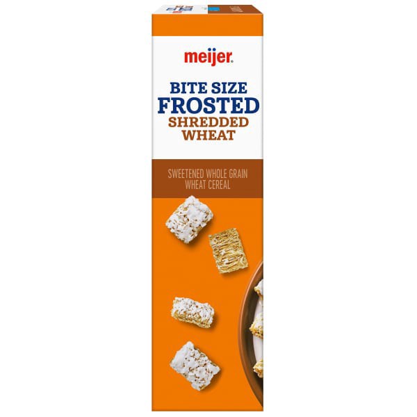 slide 12 of 29, Meijer Bite Size Frosted Shredded Wheat Cereal, 24 oz