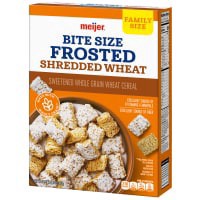 slide 7 of 29, Meijer Bite Size Frosted Shredded Wheat Cereal, 24 oz