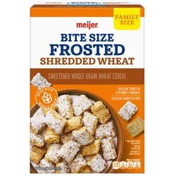 Meijer Bite Size Frosted Shredded Wheat Cereal