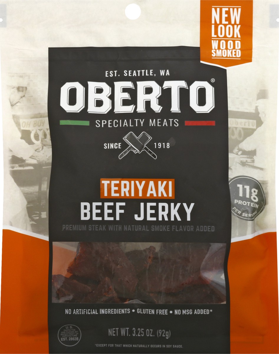 slide 6 of 9, Oberto Teriyaki Beef Jerky 3.25 oz, 3.25 oz