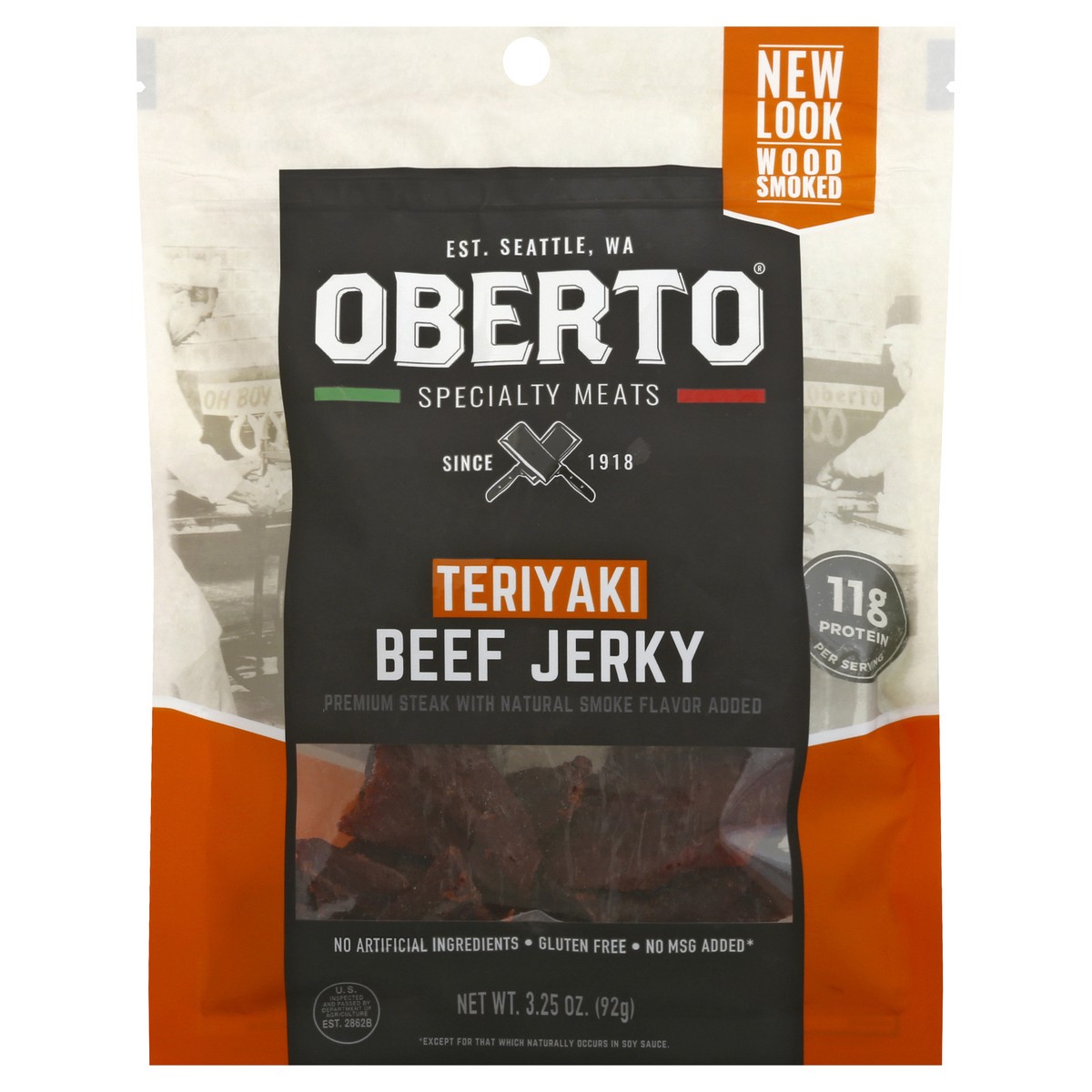 slide 1 of 9, Oberto Teriyaki Beef Jerky 3.25 oz, 3.25 oz