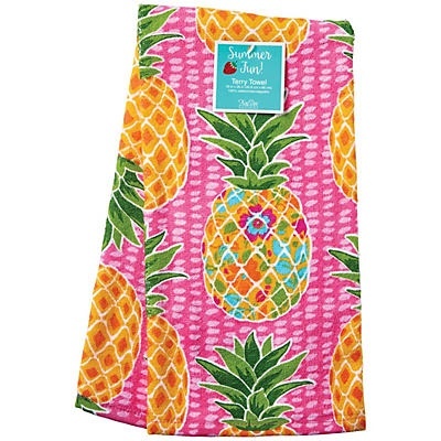 slide 1 of 1, Kay Dee Designs Summer Fun Pineapple Terry Kitchen Towel, 1 ct