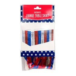 Meijer Corporate Seasonal Patriotic Fringe Table Skirt