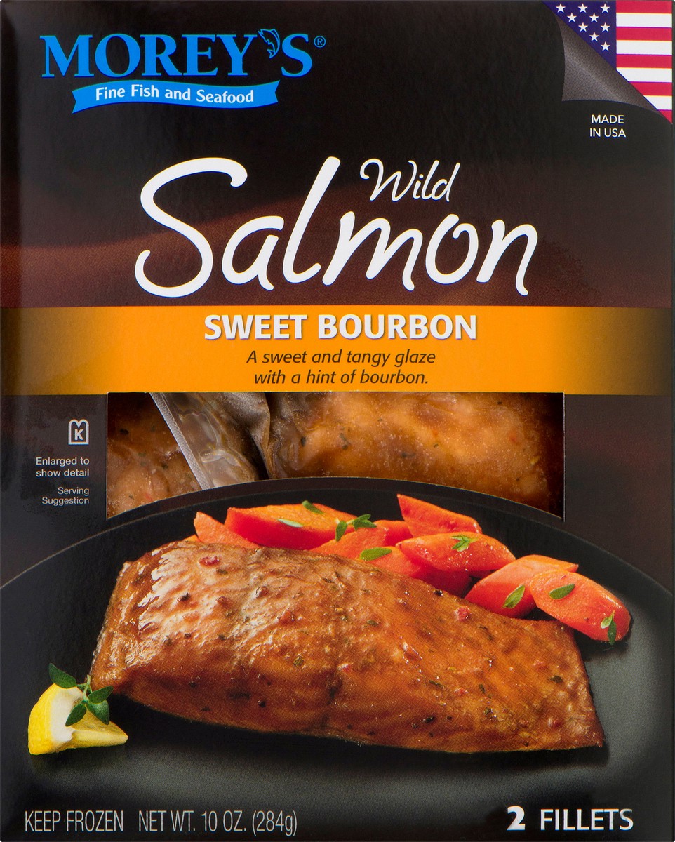 slide 1 of 13, Morey's Wild Sweet Bourbon Salmon 2 ea, 2 ct; 10 oz