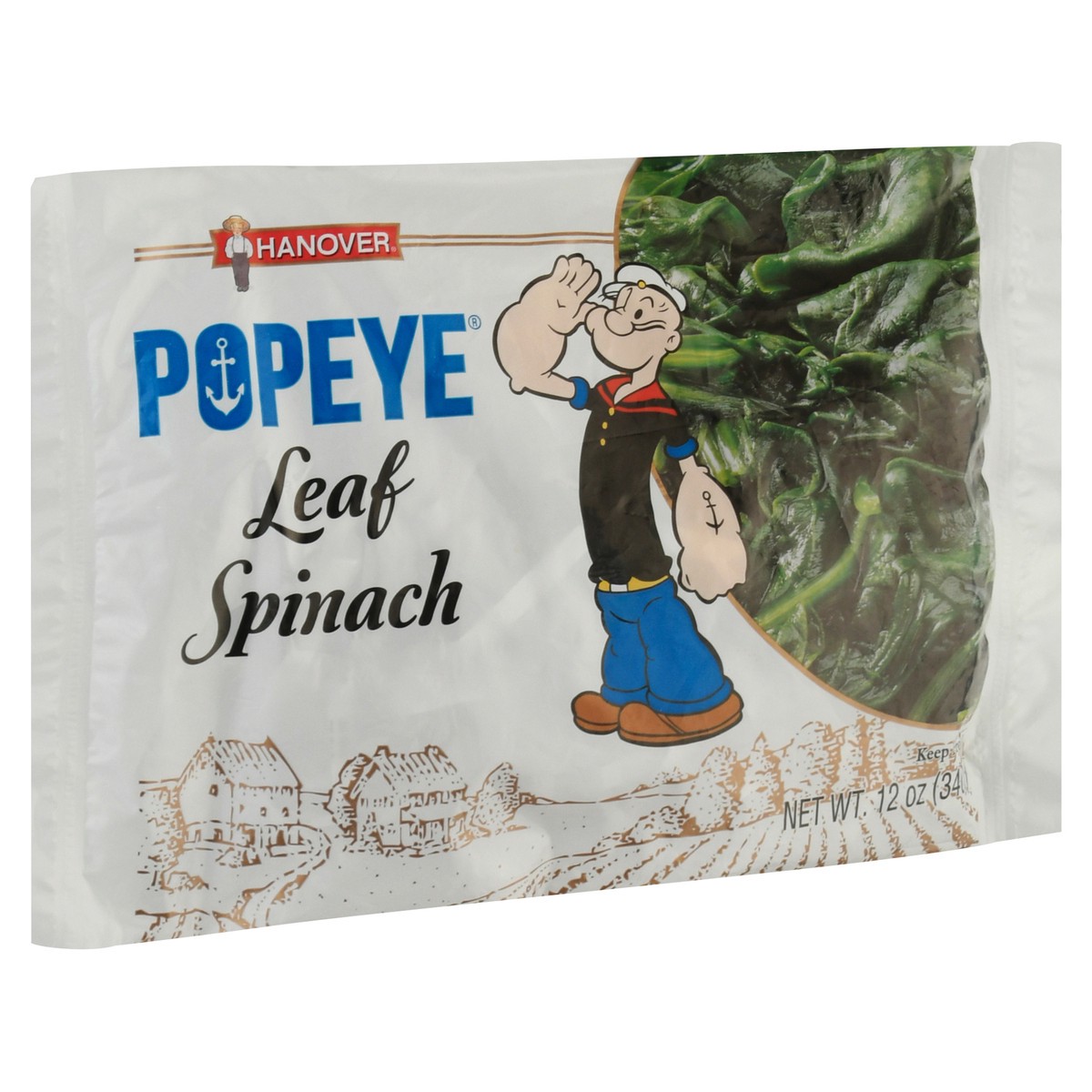 slide 9 of 9, Hanover Popeye Leaf Spinach 12 oz, 12 oz