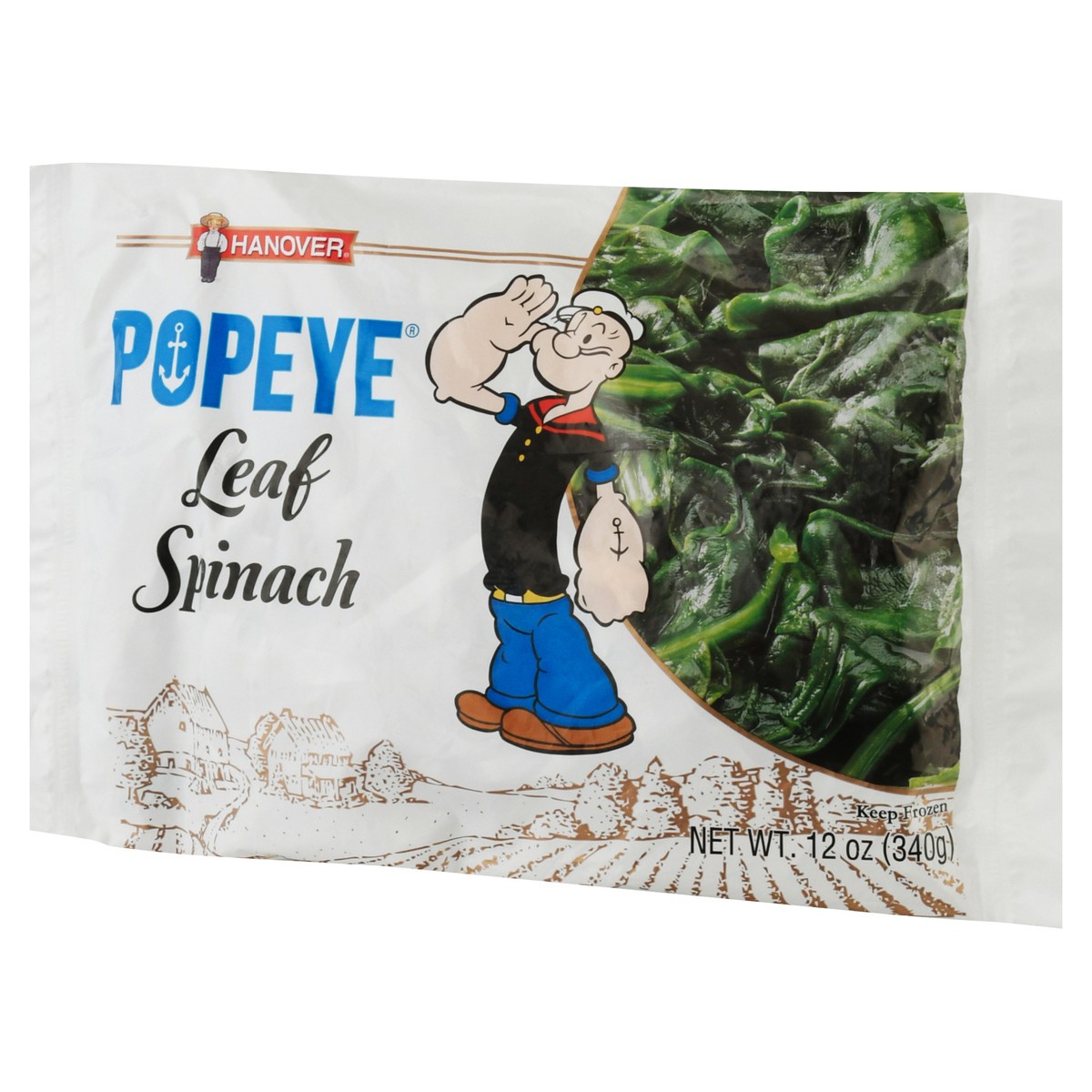 slide 2 of 9, Hanover Popeye Leaf Spinach 12 oz, 12 oz