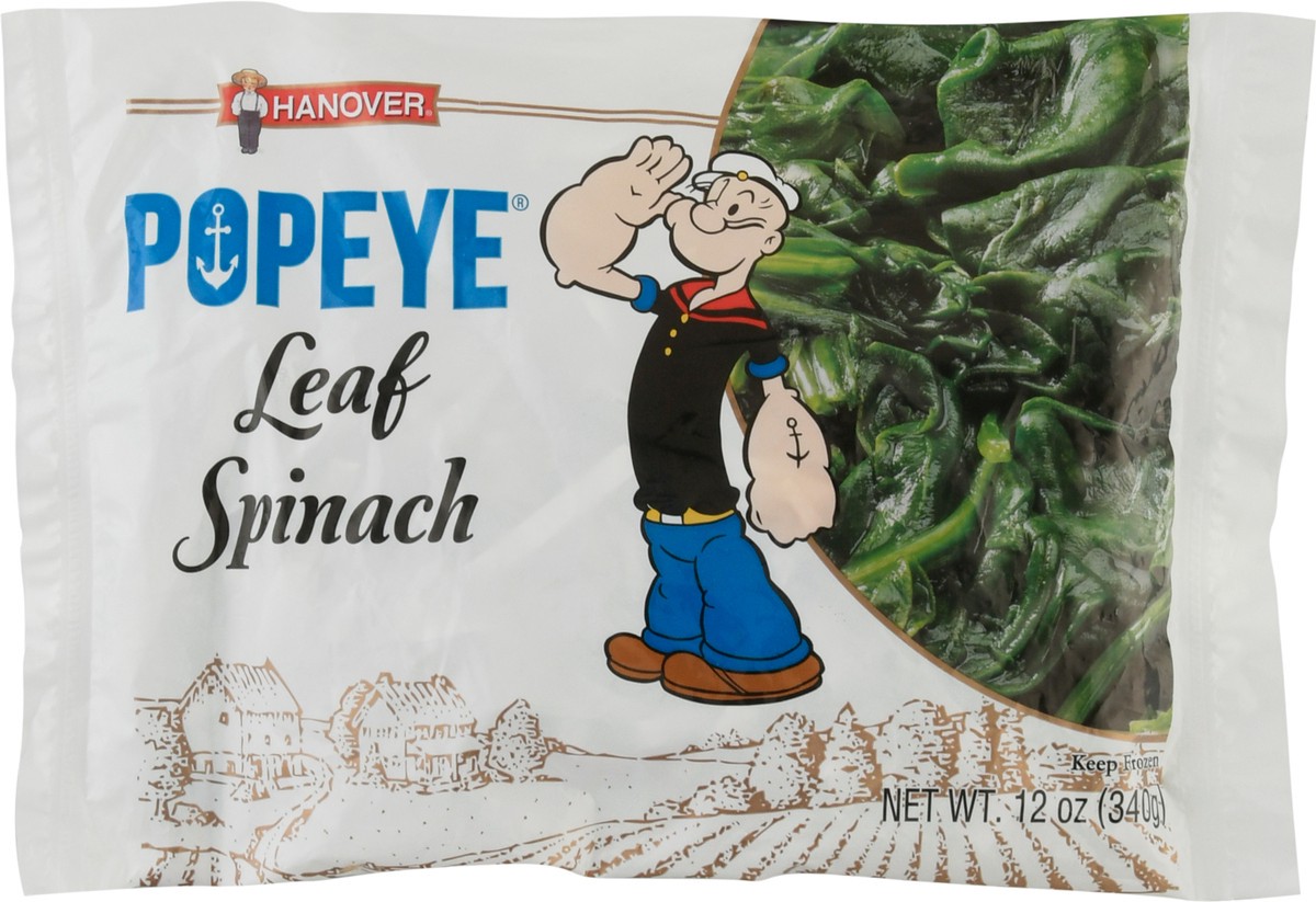 slide 3 of 9, Hanover Popeye Leaf Spinach 12 oz, 12 oz