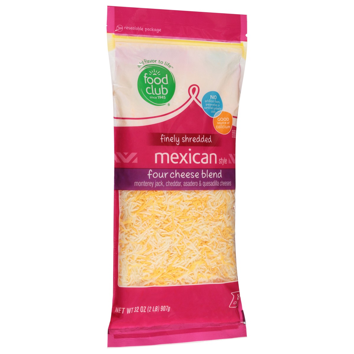 slide 2 of 9, Food Club Finely Shredded Mexican Style Cheese, 32 oz