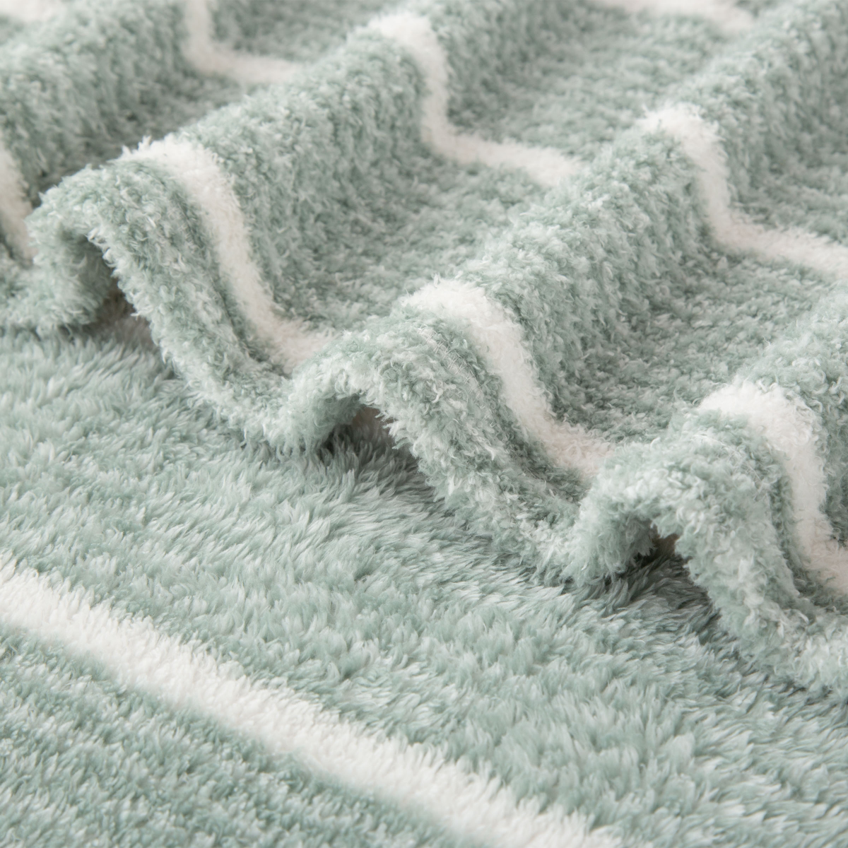 slide 3 of 4, Berkshire Blanket Print RetroPlush, 90 in x 90 in, Jadeite, 90 in