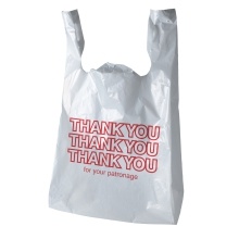 slide 1 of 1, Hilex Poly Thank you 3X T-Shirt Bags, 1000 ct