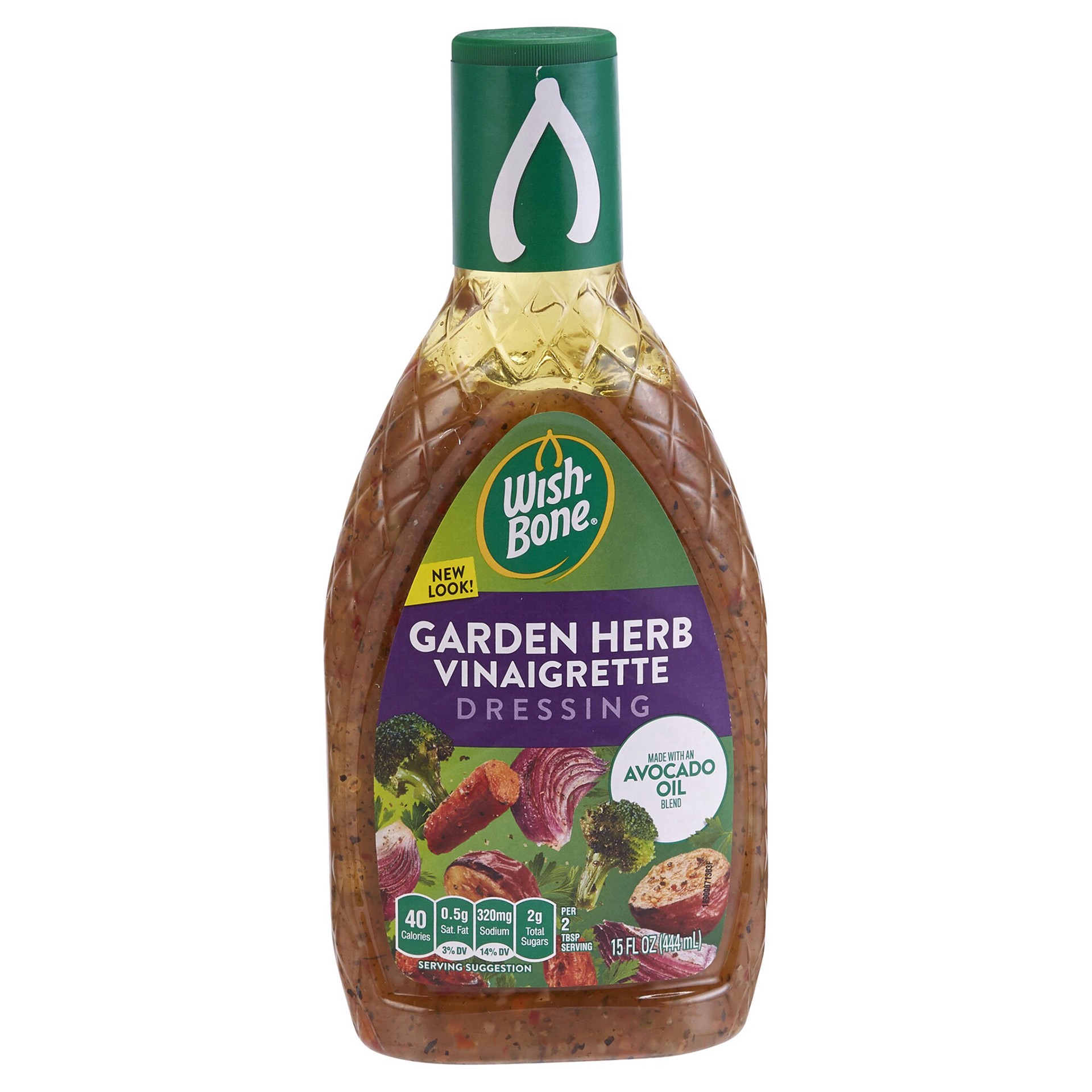 slide 1 of 10, Wish-Bone Garden Herb Vinaigrette Avocado Oil Dressing, 15 fl oz