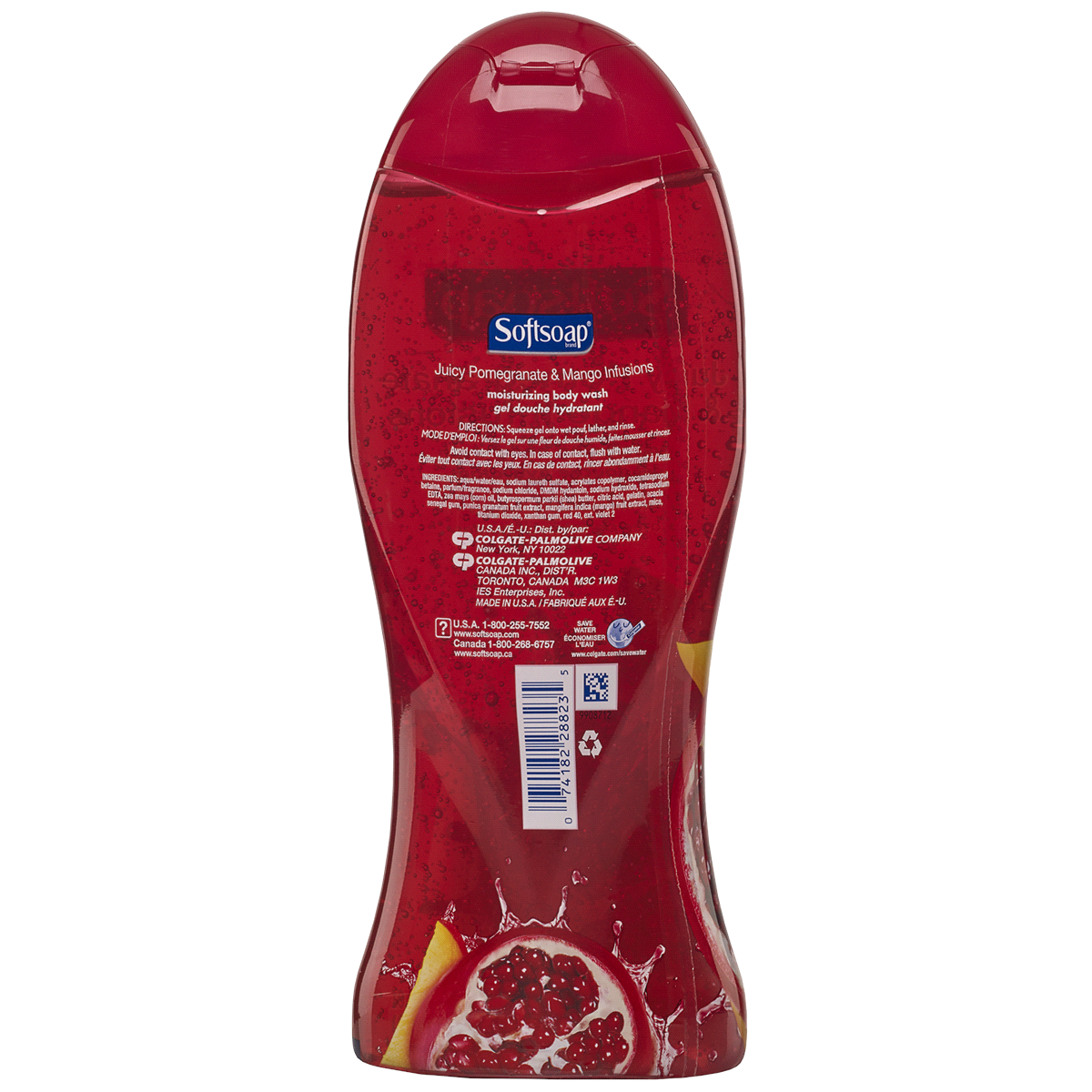 slide 2 of 4, Softsoap Juicy Pomegranate & Mango Infusions Body Wash, 18 fl oz