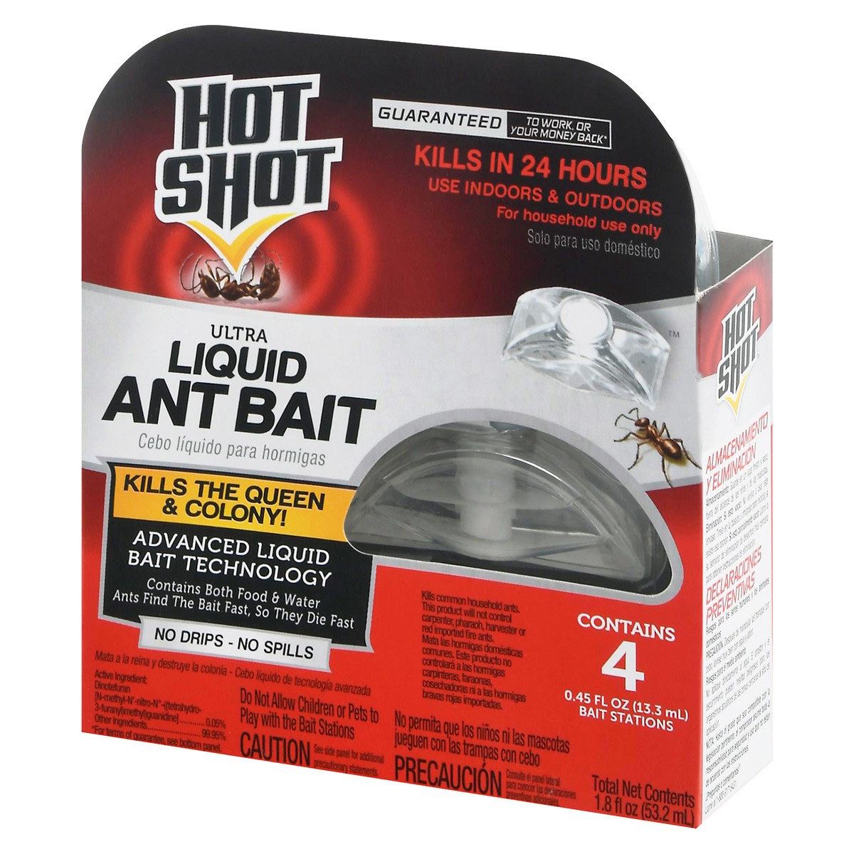 slide 9 of 10, Hot Shot Ultra Liquid Ant Bait 4 - 0.45 fl oz Bait Stations, 4 ct