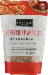 The Safe + Fair Food Company Honey Crisp Apple Pie Granola 12 oz Pouch
